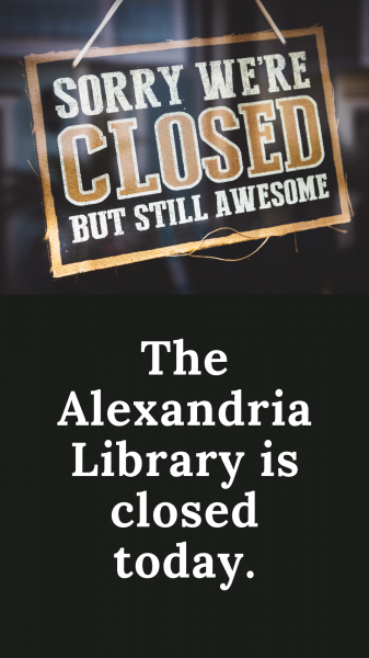 Image for event: LIBRARIES CLOSED
